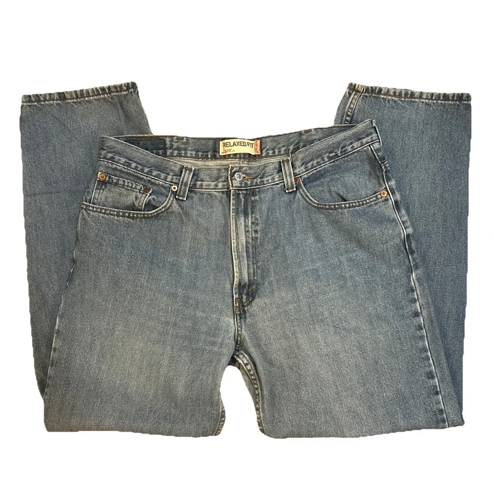 Levi's‎ 550 Jeans Men's Sz 38x32 Light Wash Straight Leg Relaxed Fit